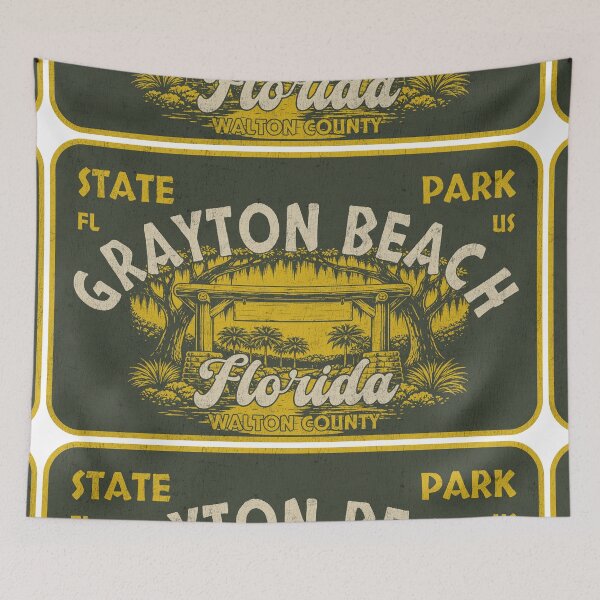 Item preview, Grayton Beach State Park, Walton County, Florida, badge design designed and sold by Wanderful-roads.