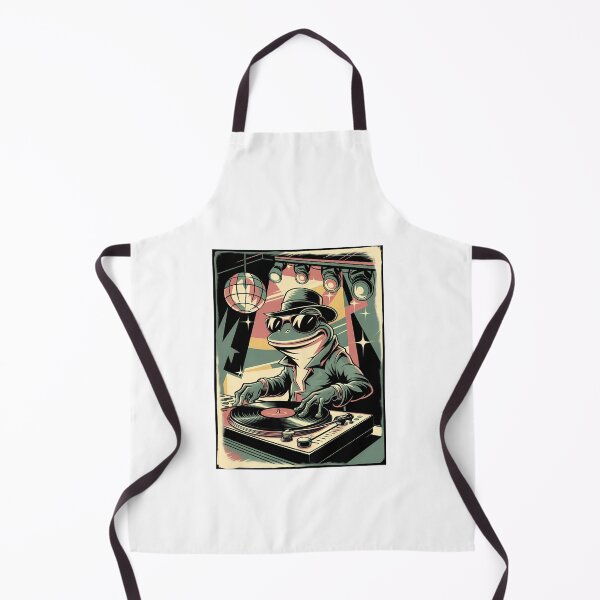 Item preview, Retro Funky Frog DJ and Music Is Power - World Music Day designed and sold by Art-Arcade6.