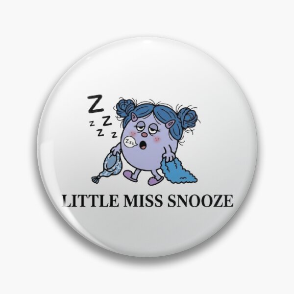 Item preview, Little Miss Snooze Character Funny Purple Blue Girl Women Sleep Tired Meme Relatable Book Tiktok designed and sold by SamiraArts.