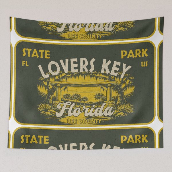 Item preview, Lovers Key State Park, Lee County, Florida, badge design designed and sold by Wanderful-roads.