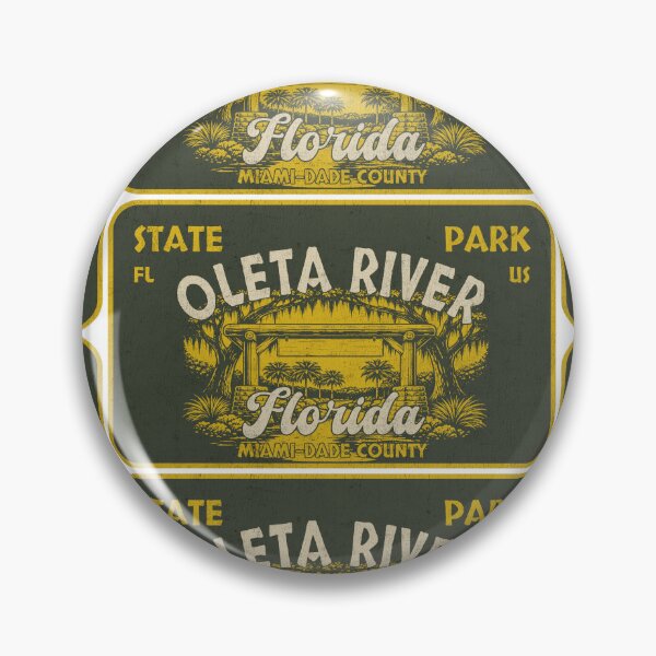 Item preview, Oleta River State Park, Miami-Dade County, Florida, badge design designed and sold by Wanderful-roads.
