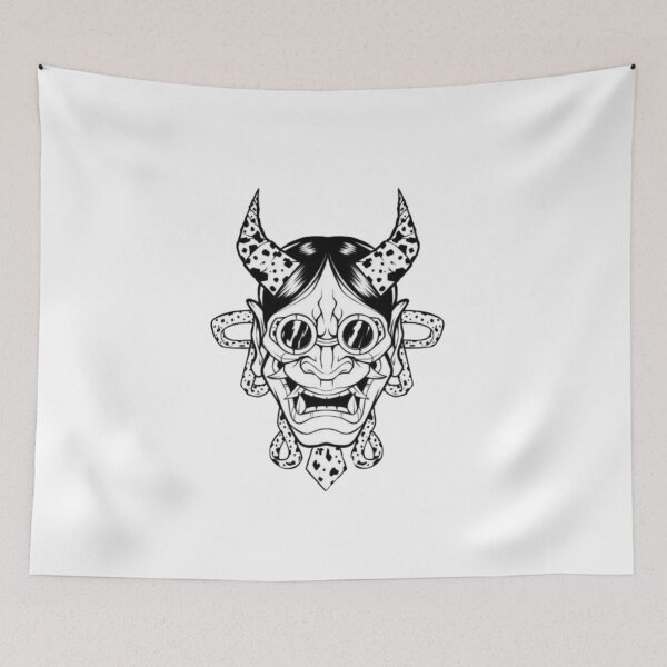 Item preview, The Cyberpunk Oni Mask  designed and sold by nighto-0W.