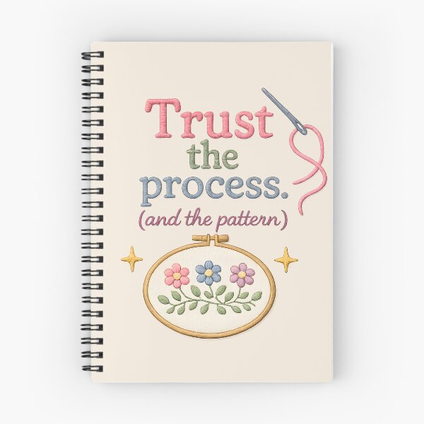 Item preview, Trust the Process (and the Pattern) – Cute Embroidery Design designed and sold by blankTeeShirt.