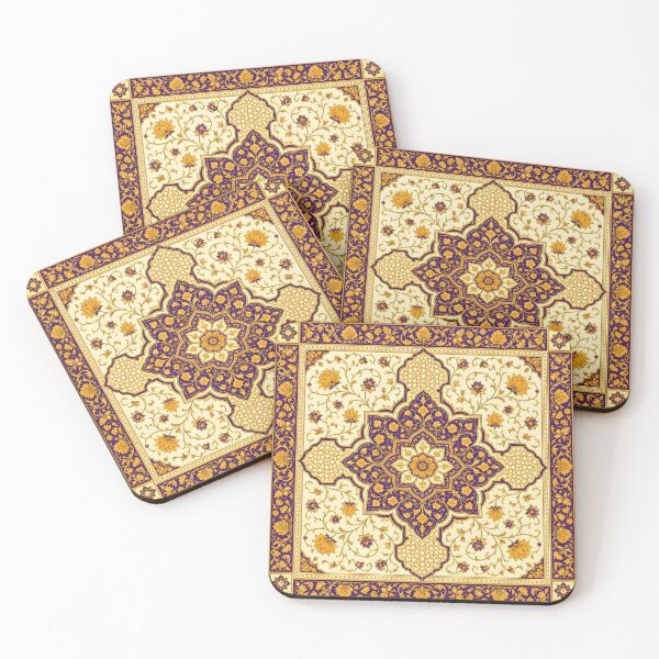 Item preview, Imperial Purple and Gold Arabesque - Elegant Floral Mandala Tapestry designed and sold by SerenEcho.