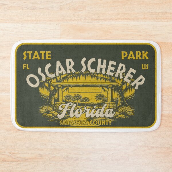 Artikelvorschau, Oscar Scherer State Park, Sarasota County, Florida, Abzeichen-Design entworfen und verkauft von Wanderful-roads.