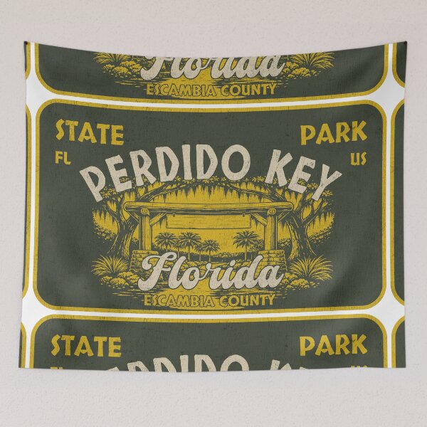 Item preview, Perdido Key State Park, Escambia County, Florida, badge design designed and sold by Wanderful-roads.