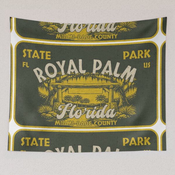 Item preview, Royal Palm State Park, Miami-Dade County, Florida, badge design designed and sold by Wanderful-roads.