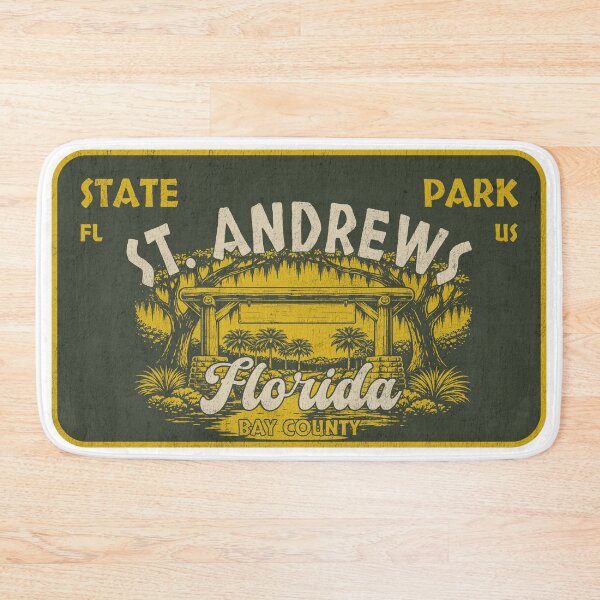 Item preview, St. Andrews State Park, Bay County, Florida, badge design designed and sold by Wanderful-roads.