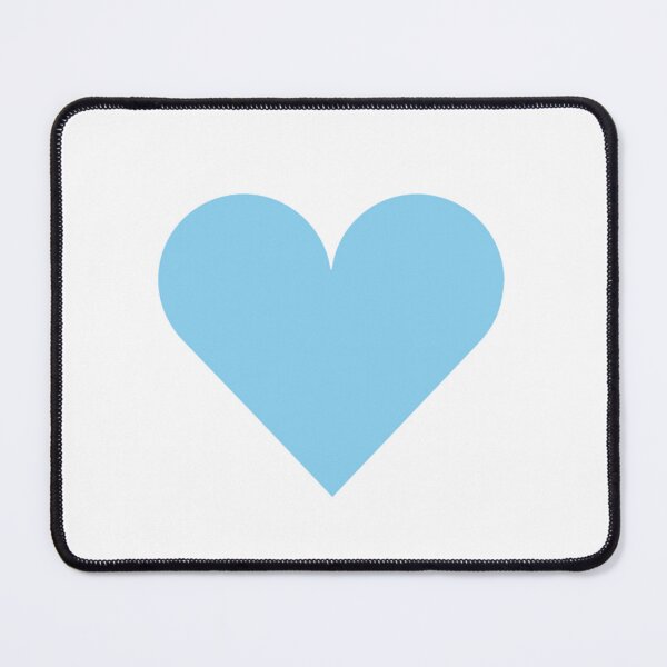 Item preview, Single BABY BLUE LOVE HEART on a WHITE Background designed and sold by RachelMacht.
