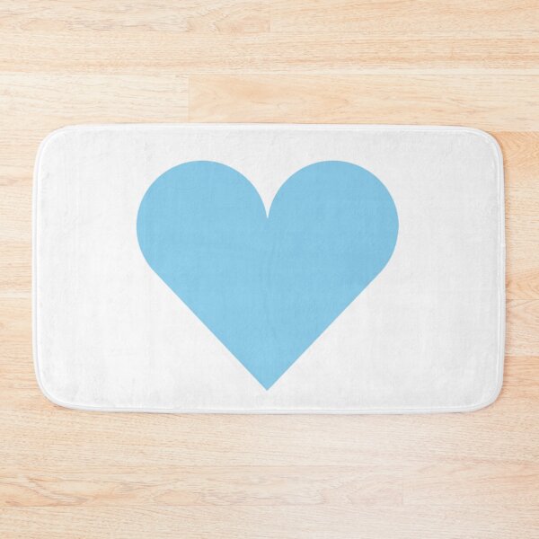 Item preview, Single BABY BLUE LOVE HEART on a WHITE Background designed and sold by RachelMacht.