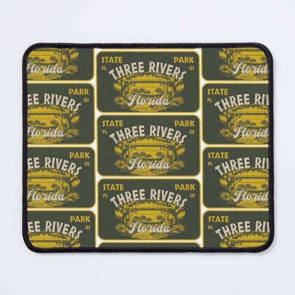 Item preview, Three Rivers State Park, Jackson County, Florida, badge design designed and sold by Wanderful-roads.