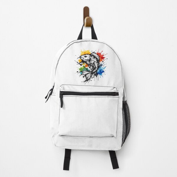 Item preview, Sketch fish with Watercolor Ink Splashes designed and sold by MolinezjArt.