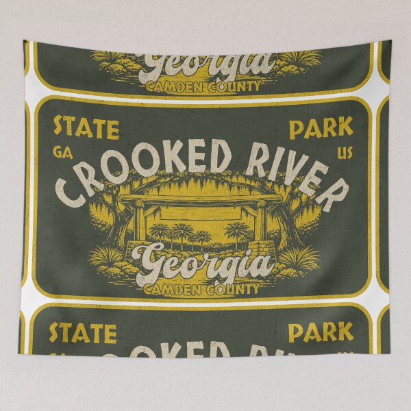 Item preview, Crooked River State Park, Camden County, Georgia, badge design designed and sold by Wanderful-roads.