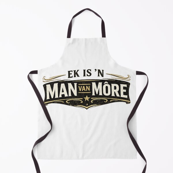 Item preview, Ek is ’n Man van Môre | Afrikaans Vintage Typography Design designed and sold by HistoriQuips.