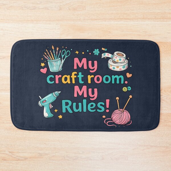 Item preview, My Craft Room My Rules – Cute Colorful Crafting Lover Design designed and sold by blankTeeShirt.