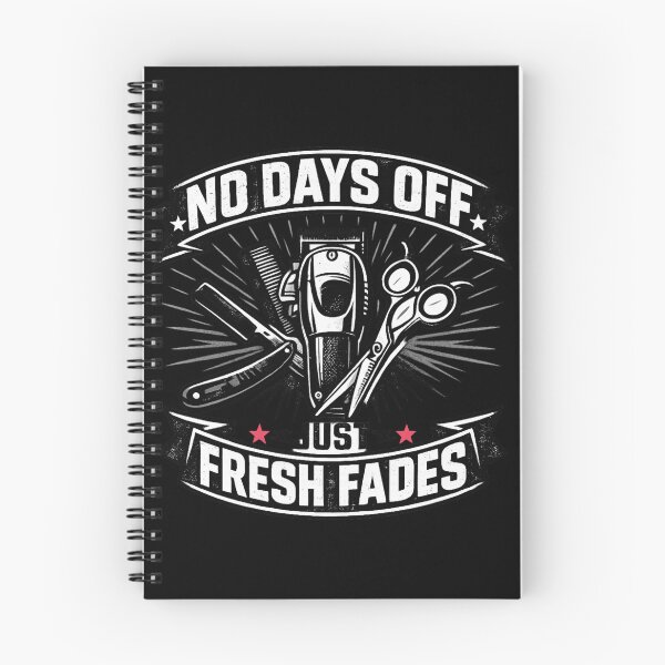 Item preview, No Days Off Barber Badge | Fresh Fade Barber Tools Streetwear Design | Urban Grunge Typography Emblem designed and sold by Ladys-Gents.