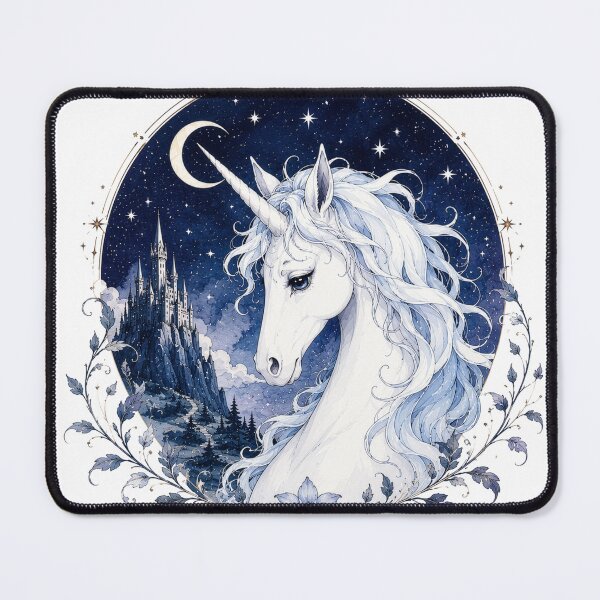 Item preview, Mystical Moonlight Unicorn Fantasy Art | Retro Enchanted Creature Design designed and sold by Kate1art.