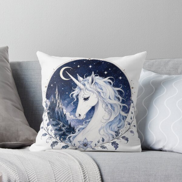 Item preview, Mystical Moonlight Unicorn Fantasy Art | Retro Enchanted Creature Design designed and sold by Kate1art.