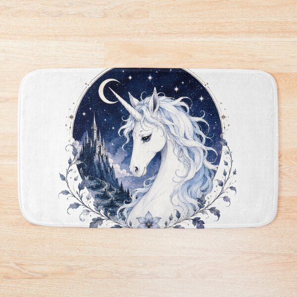 Item preview, Mystical Moonlight Unicorn Fantasy Art | Retro Enchanted Creature Design designed and sold by Kate1art.