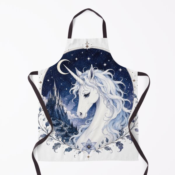 Item preview, Mystical Moonlight Unicorn Fantasy Art | Retro Enchanted Creature Design designed and sold by Kate1art.