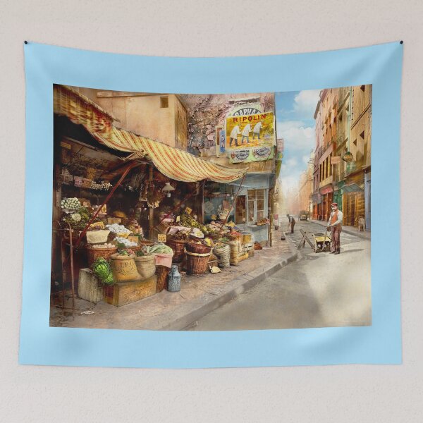 Item preview, City - Paris, France - The vegetable seller 1898 designed and sold by Mike Savad Photography.