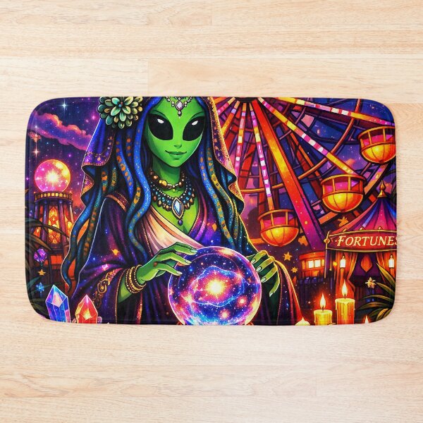 Item preview, Celestia the Ferris Oracle | Cosmic Fortune Teller Alien Art designed and sold by LuxuryApparels.
