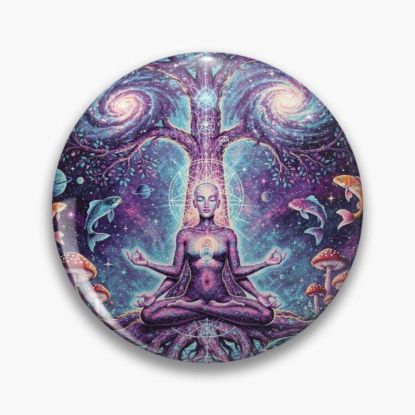 Item preview, Cosmic Tree of Enlightenment - Psychedelic Visionary Art designed and sold by arifali786.
