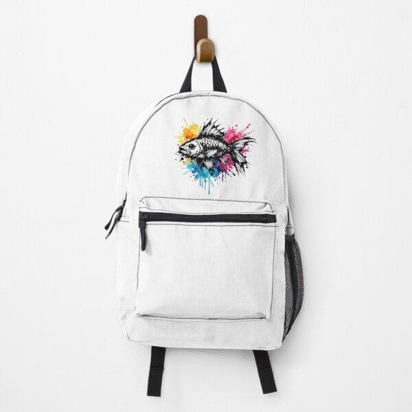 Item preview, Sketch fish with Watercolor Ink Splashes designed and sold by MolinezjArt.