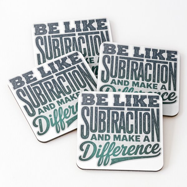 Item preview, Be Like Subtraction And Make A Difference Math Teacher T-Shirt designed and sold by MerchlyMike.