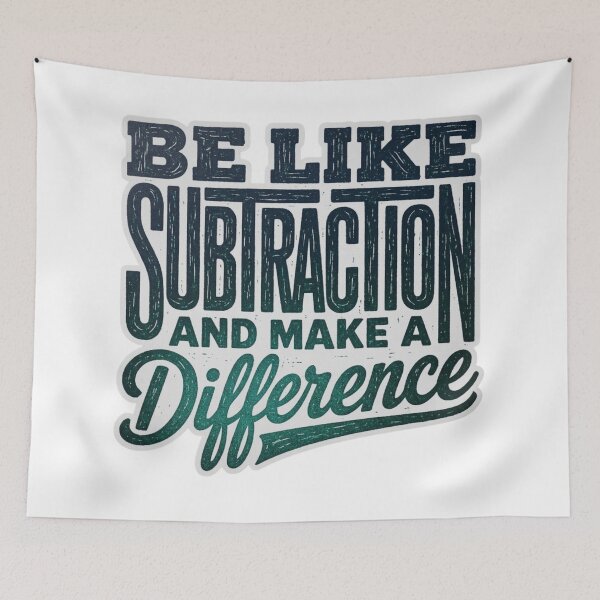 Item preview, Be Like Subtraction And Make A Difference Math Teacher T-Shirt designed and sold by MerchlyMike.