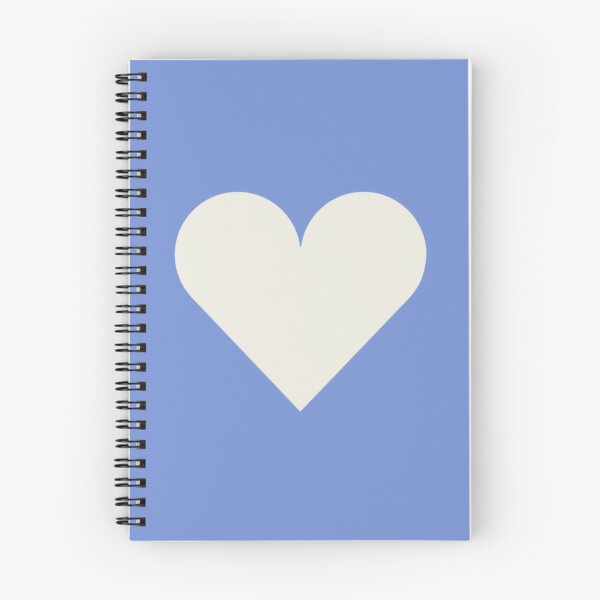 Item preview, Single CREAM LOVE HEART on a DANUBE BLUE Background designed and sold by RachelMacht.