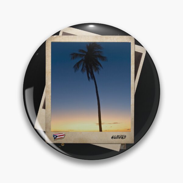 Item preview, Sunset palm tree at Puerto Rico designed and sold by OneKaasarts.