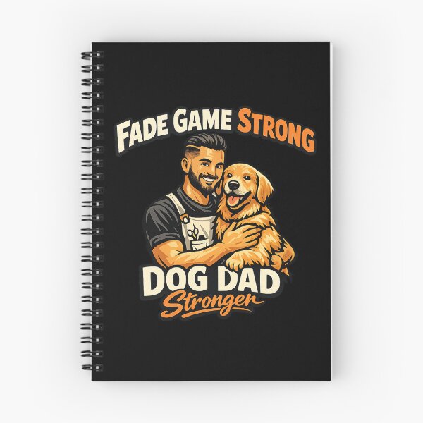 Item preview, Barber Dog Dad – Fade Game Strong Dog Dad Stronger – Golden Retriever Barber Illustration, Clean Fade Haircut Gift for Dog Lovers designed and sold by Ladys-Gents.