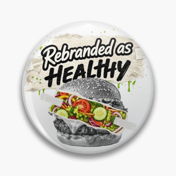 Item preview, Healthy Burger Food Humor designed and sold by Strawberry Studio Arts.