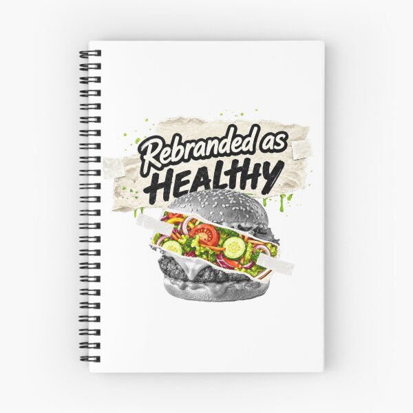 Item preview, Healthy Burger Food Humor designed and sold by Strawberry Studio Arts.