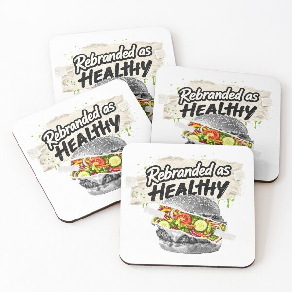 Item preview, Healthy Burger Food Humor designed and sold by Strawberry Studio Arts.