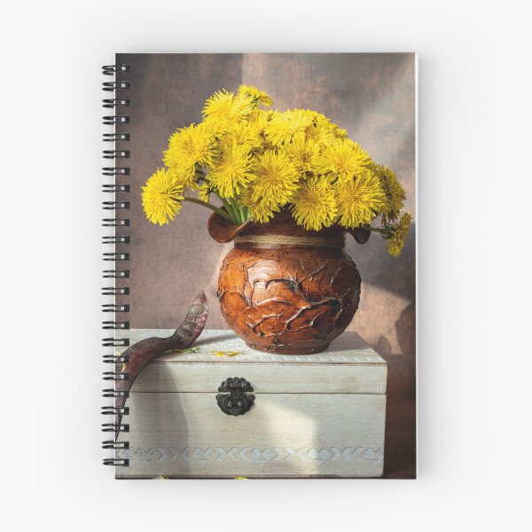 Item preview, Rustic Dandelions Still Life Photography - Golden Summer Vignette designed and sold by BlueMandarin.