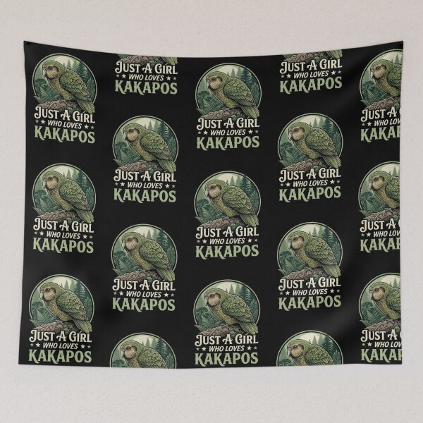 Item preview, Just a Girl Who Loves Kakapos Pure Forest Soul T_shirt  designed and sold by happyshirt27.