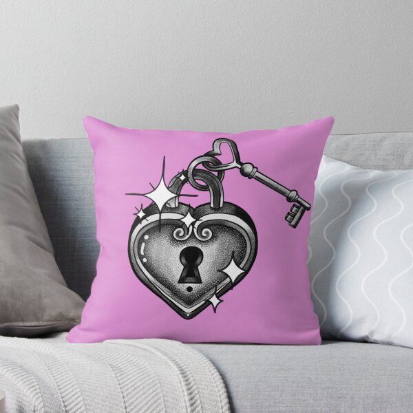 Item preview, Traditional Black and Gray Heart Lock Tattoo Art designed and sold by Tonik-VII.