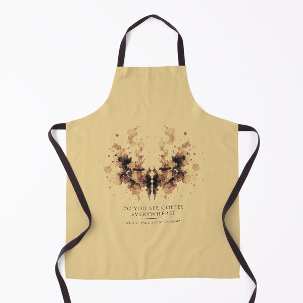Item preview, Do You See Coffee Everywhere? – Minimal Rorschach Coffee Art Print designed and sold by sandoor.