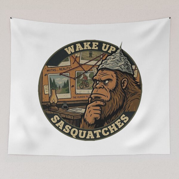 Item preview, Sasquatch Believes in Humans designed and sold by OverThunk.