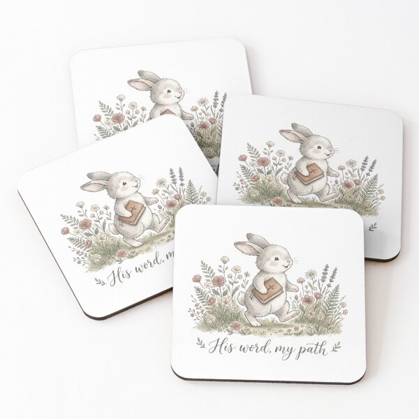 Item preview, Christian Cottagecore Bunny Bible Tote Bag Scripture Art Faith Gift For Her Easter Gift designed and sold by Small & Beloved.