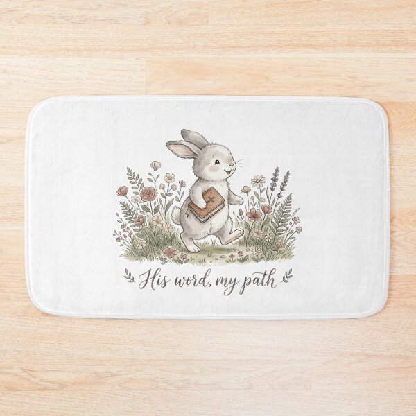Item preview, Christian Cottagecore Bunny Bible Tote Bag Scripture Art Faith Gift For Her Easter Gift designed and sold by Small & Beloved.