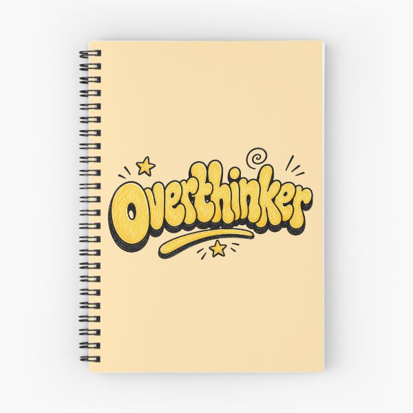 Item preview, Overthinker – Retro Mental Health Aesthetic Typography Design designed and sold by TheStephanieRome.