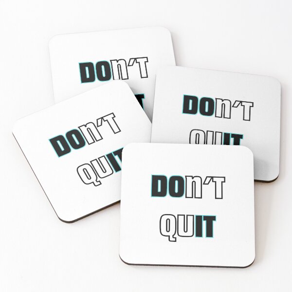 Item preview, Do It Don’t Quit Motivation Quote designed and sold by Snedsdigital.