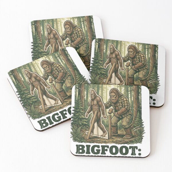 Item preview, Bigfoot Setting Up Decoy to Fool Humans designed and sold by OverThunk.