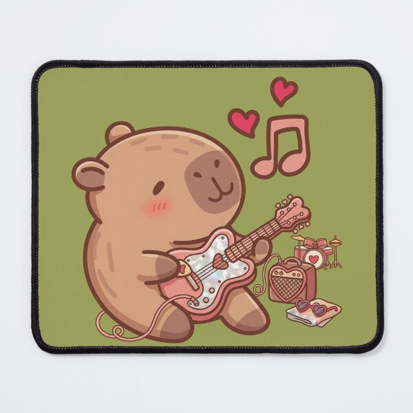 Item preview, Rockstar Capybara Love Ballad designed and sold by sanorastyle.