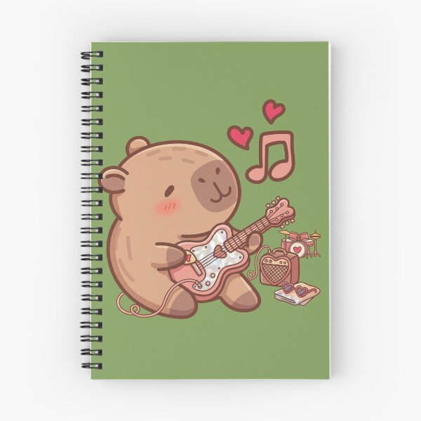 Item preview, Rockstar Capybara Love Ballad designed and sold by sanorastyle.