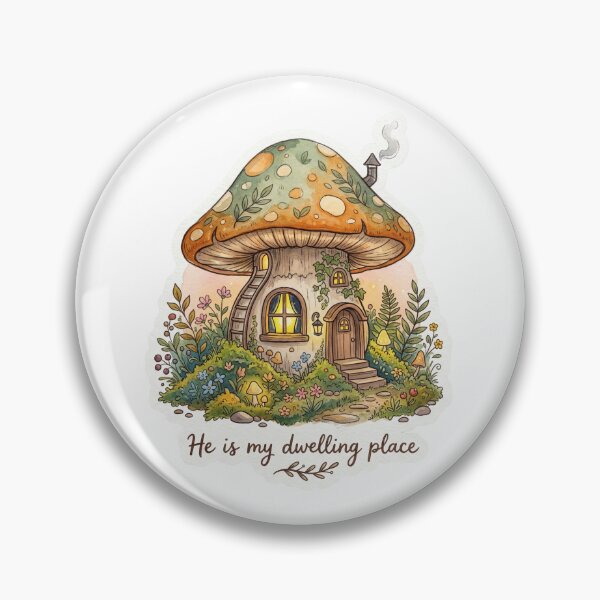 Item preview, Christian Cottagecore Mushroom Cottage Art Bible Verse Home Decor Faith Gift Dwelling Place designed and sold by Small & Beloved.