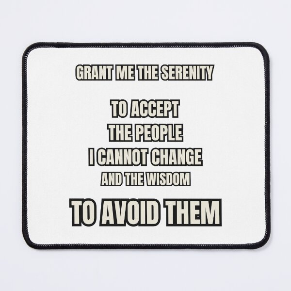 Item preview, Accept and Avoid designed and sold by Sober-Gifts.